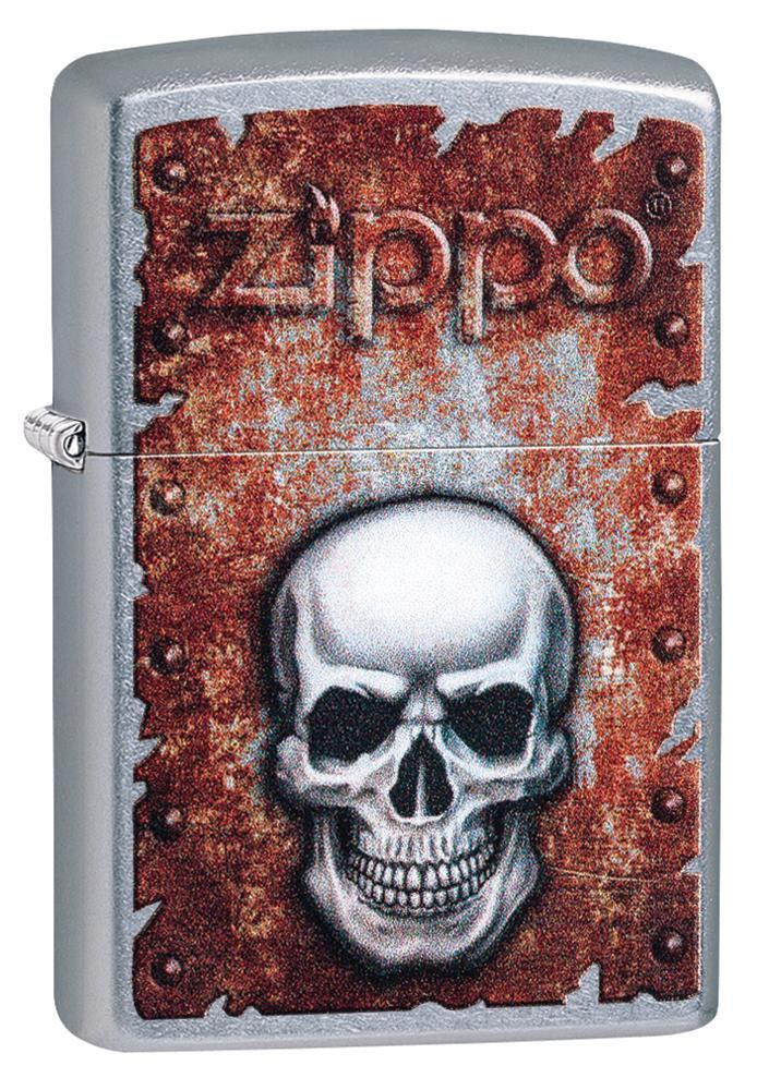 Zippo Filigree Flame and Wind Design Street Chrome Pocket Lighter Zippo